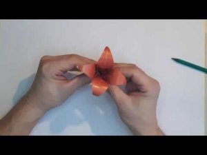 Origami Flower - Lily. Цветы из бумаги. Оригами лилия