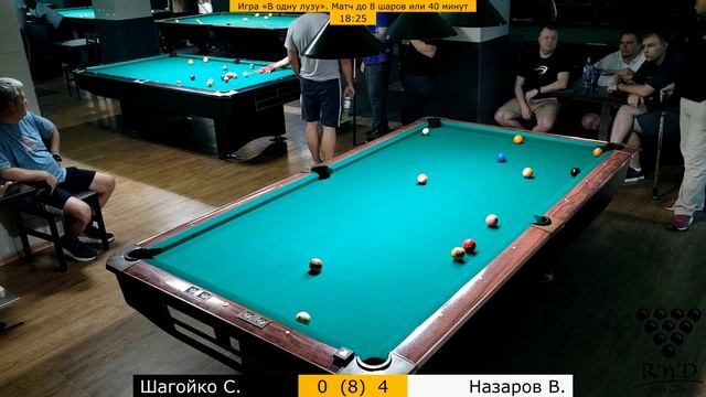 Шагойко С. – Назаров В. Roll'n'Draw Pool Club. One pocket. «В одну лузу». 16.06.2024