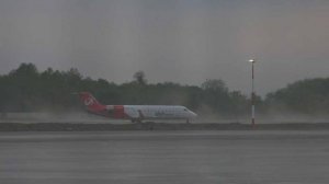 В аэропорту Сухума приняли первый за 30 лет регулярный рейс