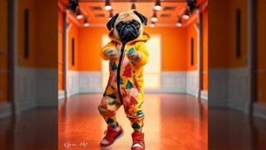 Прикольный мопсик 😅
