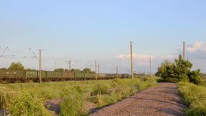 Електровоз ВЛ11М-053 постоянного тока с грузовым движется по линий тимково - кривой рог (УЗПридн.)