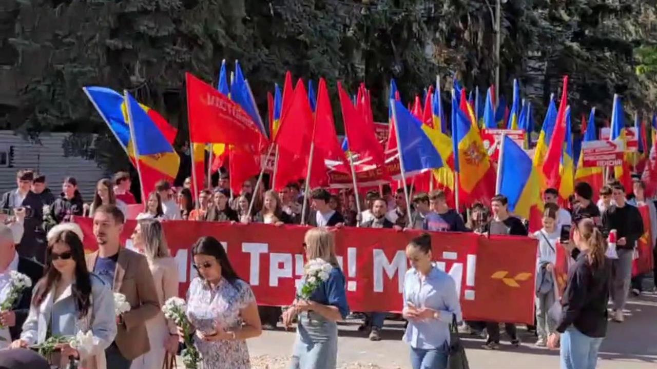 Блок "Победа" провел первомайские акции в Молдавии, несмотря на сопротивление властей