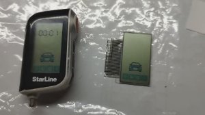 Ремонт брелока StarLinе A93. На экране горят все символы и быстро садится батарейка.