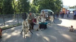 Выступление индейцев на ВДНХ Москва Show of American Indian Moscow 2