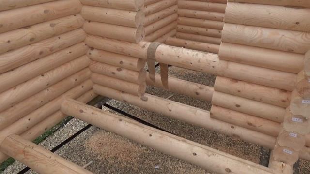 Сруб Бани 5.0х6.0м. с Фронтонами и Лагами из бревна "Сороч