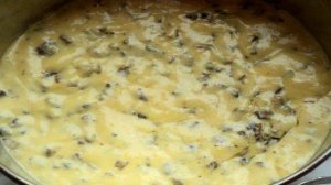 Грибной бисквитный торт