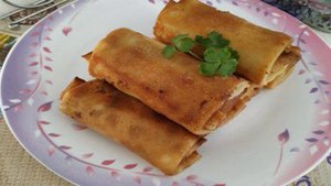 Фаршированные блинчики печенью