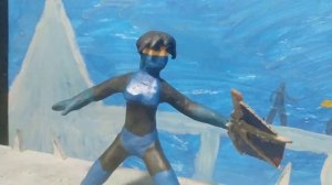 MKII Kitana vs Johnny Cage(Stop motion/пластилиновая анимация)1/4