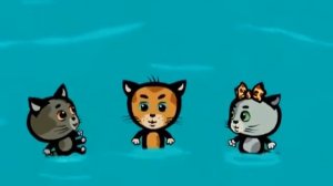 три котенка Не пойдем одни к реке