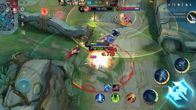 Masha Lets Play #78. Mobile Legends: Bang Bang. Возвращение на базу врага с другого фланга! #8