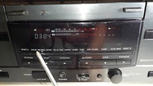 Универсальный солдат! Двухкассетная дека KENWOOD KX-W6080. Kenwood KX-W6080 dual cassette deck.