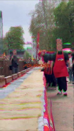 В Краснодаре изготовили двадцатиметровую шаурму.