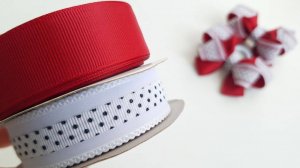 Бантики из репсовой и декоративной ленты шириной 2,5 см