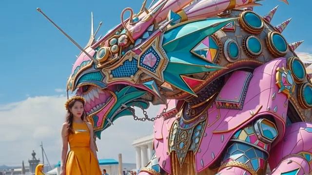 The Mechanical Dragon's Saga | AI-Generated Scene Video 254