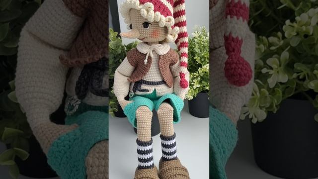 Бу-ра-ти-но 😍 моя работа. Вяжу игрушки крючком и спицами