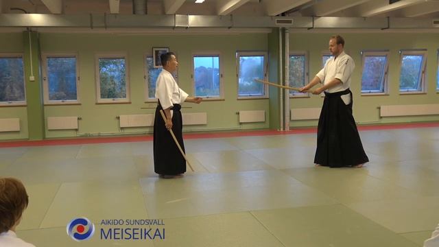 22 Aikido Ken Tai Ken Ikkyo Omote Shishiya Sensei Malmö 2019