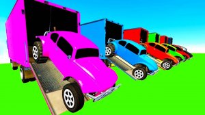 Развивающий Мультики для детей про Машинки Учим Цвета Автовоз Цветные Машины для Детей