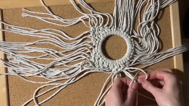 Подсвечник из квадратных узлов. StudioOfMacrame