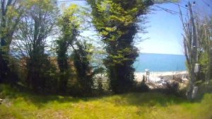 На поезде из Сочи в Лоо: виды на море, шикарные пляжи - Мамайка, Дагомыс, нудистский, Горный воздух