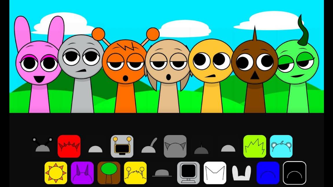 Incredibox - Sprunki без предметов | Обычные версии VS Хоррор-версий
