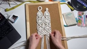 Соединяю две части подвязки для штор. StudioOfMacrame