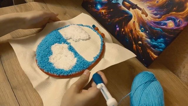 Делаю КОВËР под музыку из Hearthstone🌸 Ковровая вышивка