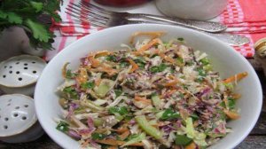 Салат Коул Слоу со свежим шампиньоном