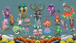 Полная песня острова Фей, Острова кости | My singing monsters |