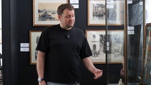 Илья Платицин об Аркадии Платицине на выставке "Право на память" в Тамбовской картинной галерее.