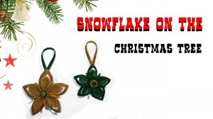 CHRISTMAS DECOR / Easy  Snowflake Tutorial / Winter Ornaments / Glitter paper snowflake