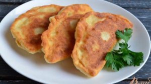 Лепешки на кефире с куриным фаршем