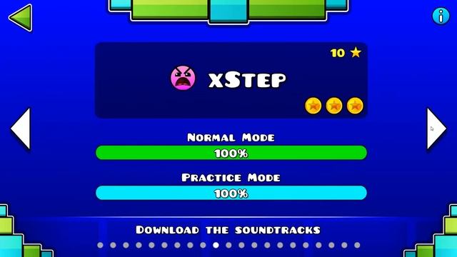 GeometryDash мои пройденные уровни!