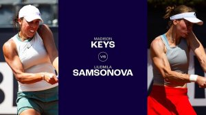 24.05.2024. Мэдисон Киз - Людмила Самсонова. WTA Strasbourg. Madison Keys - Liudmila Samsonova