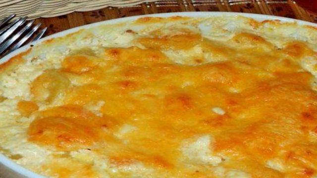 Картофель, запеченый в сливках
