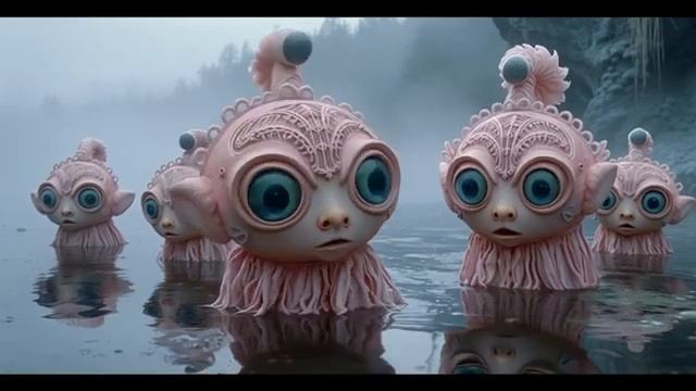 The Curious Case of Lakeside Creatures | AI-Generated Scene Video 257