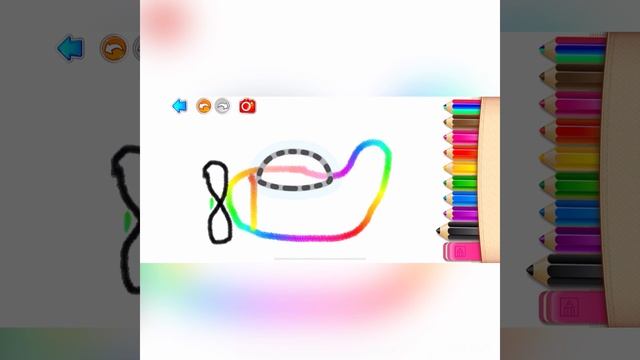 We draw an airplane(рисуем самолетик)