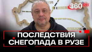 Устранения последствий снегопада в Рузском округе: 48 поселков без света, повалены деревья
