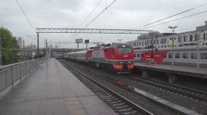 Электровоз ЭП2К-408 (ТЧЭ-6) с тур. поездом "Ко Дню Победы" №921М/922М Москва - Волгоград - Москва.