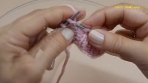 Ажурный простой узор спицами. Простые узоры.