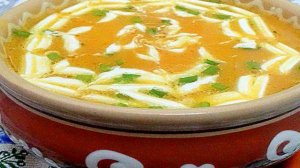 Суп пюре из тыквы, болгарского перца и картофеля