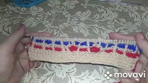 74.МК.# " МОЗАИКА"# БЕСШОВНЫЕ ТАПОЧКИ-СЛЕДОЧКИ  ИЗ ОСТАТКОВ ПРЯЖИ # С ВЕЕРАМИ #НА ДВУХ СПИЦАХ