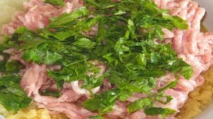 Свиные котлеты с зеленью