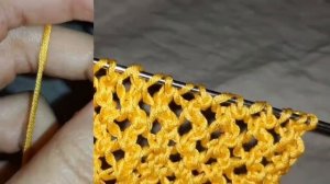 Узор 008. Вязание спицами. Ажурный узор "Сетка".