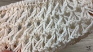 Как связать ШАРФ БРУМСТИК СПИЦАМИ / Broomstick knitting scarf