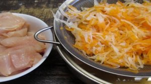 Куриные биточки с овощами в духовке