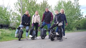 Большой заезд на моноколесах. Меловые горы Грушовое Богучар