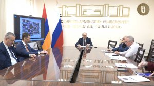 Встреча ректора РАУ с представителями крупнейших русскоязычных СМИ Армении