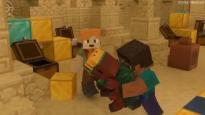 Сниффер и поиски сокровищ короля хаска   Легенды Алекса и Стива Анимационный фильм Minecraft