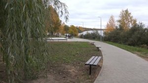 Углич 2024: Парк на набережной Волги в микрорайоне Цветочный