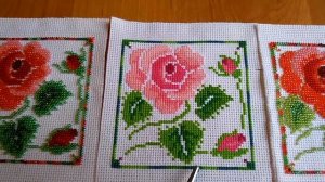 Новый процесс _ Открытки с элементами вышивки крестом и бисером